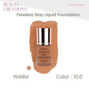 BEAUTY CREATIONS, Flawless Stay Liquid Foundation, Color,  # 10.0